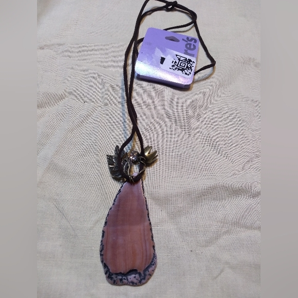 NWT Lovely Necklace & Ring Set, Red Stone, One-Size-Fits-All Ring, Clair… - Picture 2 of 7